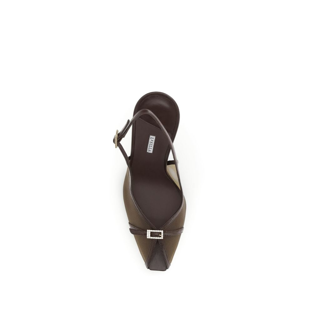 Brown Calf Leather Bos Taurus Platform Pumps