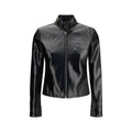 Black Cotton Full-Length Jacket