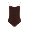 Brown Metal One-Piece Swimsuit