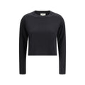 Black Cotton Long Sleeve T-Shirt