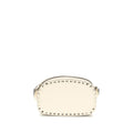 Beige Calf Leather Bos Taurus Shoulder Bag