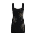 Black Nylon Casual Dress