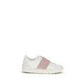 White Calf Leather Bos Taurus Athletic Sneakers