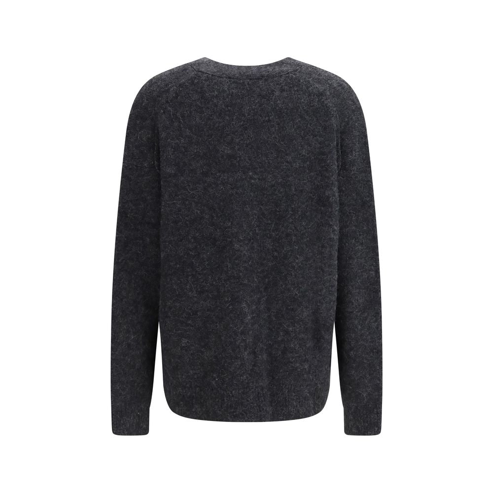 Gray Alpaca Vicugna Pacos Cardigan