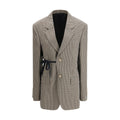 Multicolor Lyocell Coat