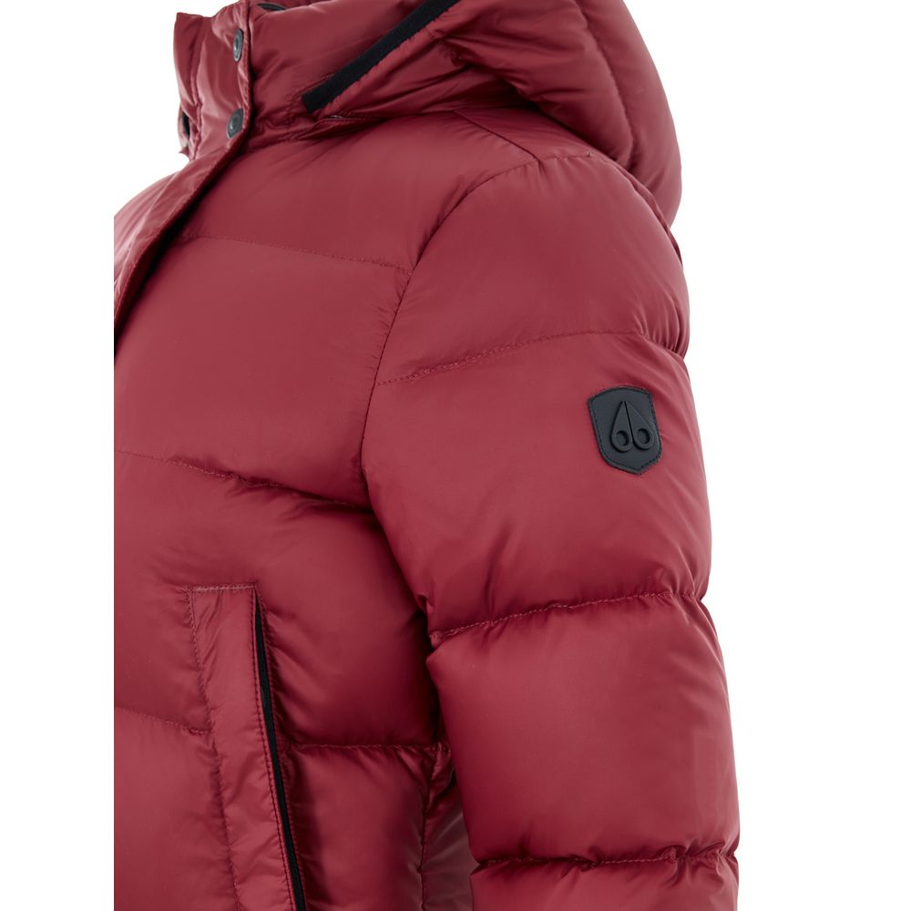 Bordeaux Cotton Full-Length Jacket