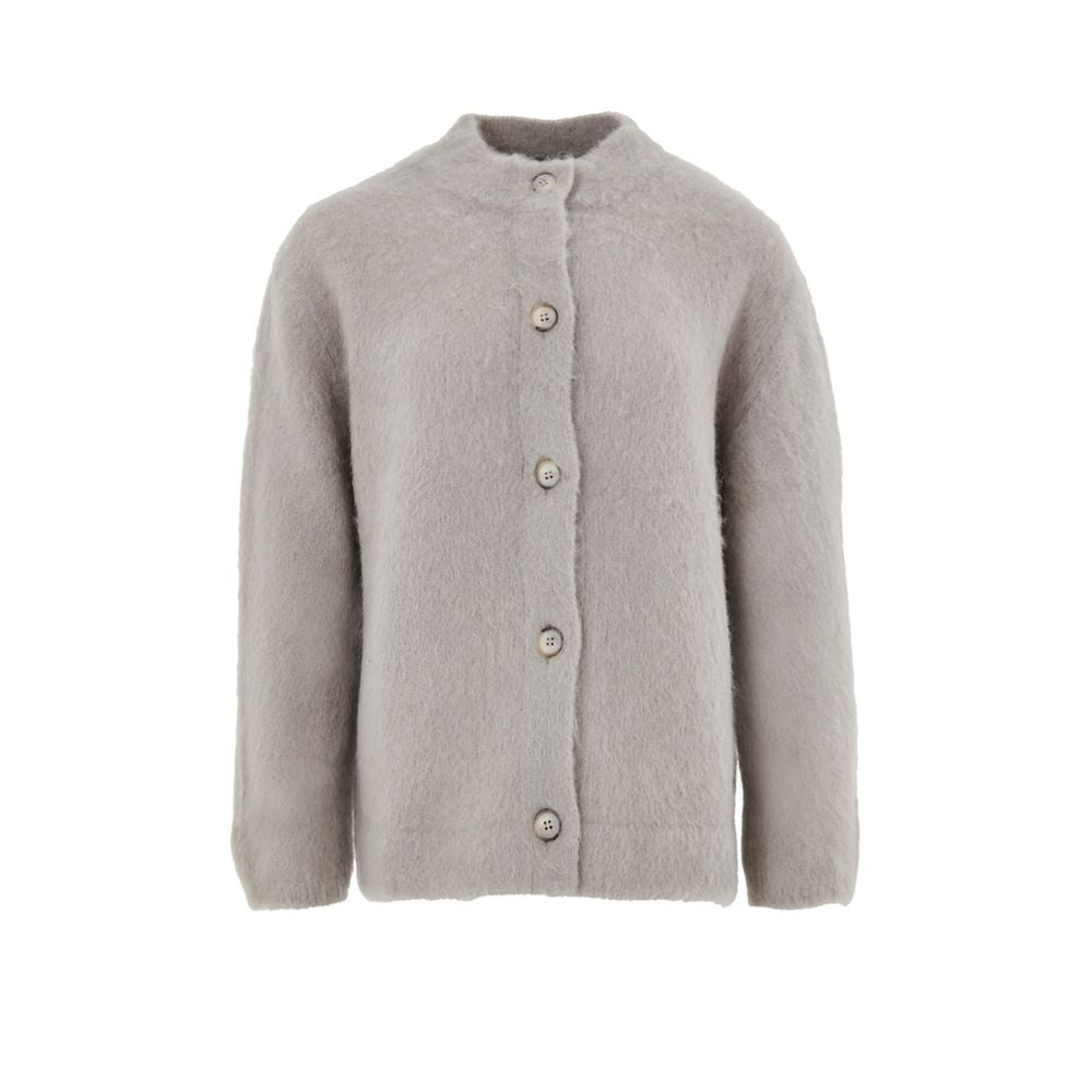 Beige Wool Cardigan