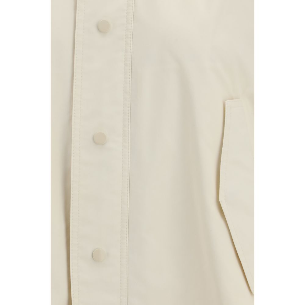 Beige Cotton Rain Coat