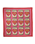 Pink DG Amore Print Neck Square Shawl 140cm x 140cm Scarf