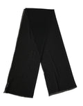 Black Silk Neck Wrap Shawl Stole 200cm x 64cm  Scarf