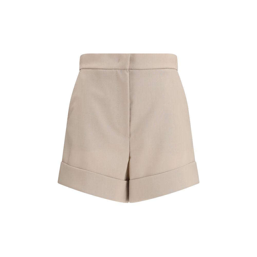 Bicolor Wool Bermuda Shorts