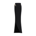 Black Cotton Long Skirt