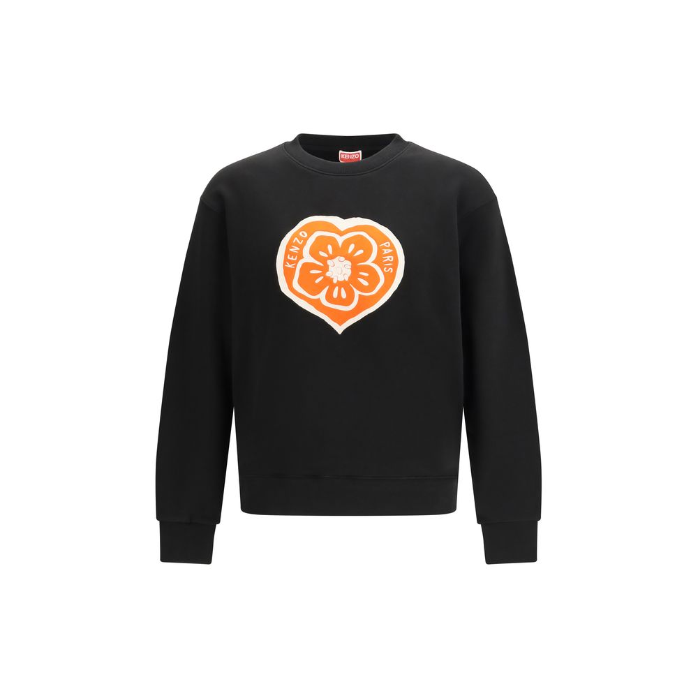 Black Cotton Sweatshirt