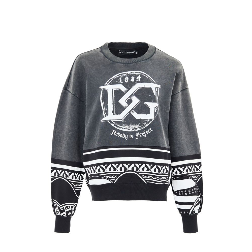 Black Cotton Sweatshirt