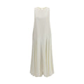 P.A.R.O.S.H. White Linen Casual Dress