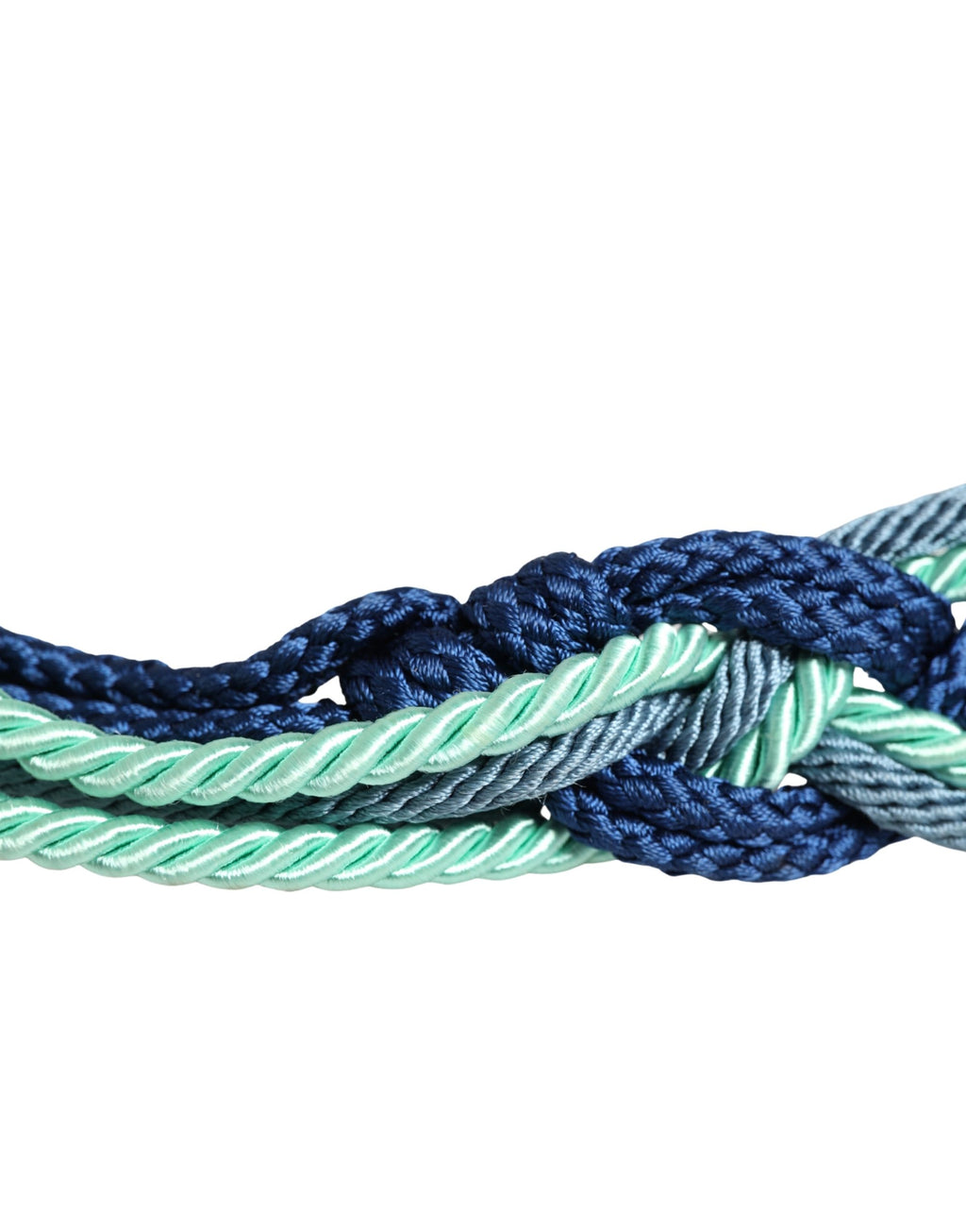 Multicolor Twisted Rope Chain Buckle Waist Belt