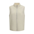 Beige Wool Oves Aries Sleeveless Jacket