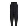 Black Wool Casual Pants