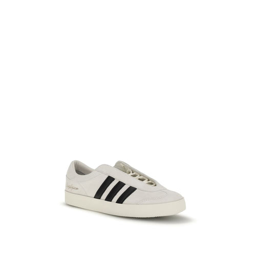 Beige Calf Leather Bos Taurus Low Top Sneakers