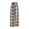 Multicolor Linen Casual Pants