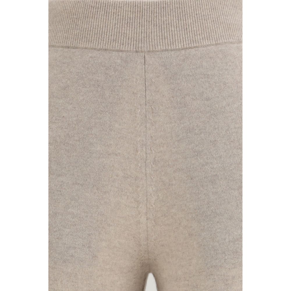 Beige Cashmere Casual Pants