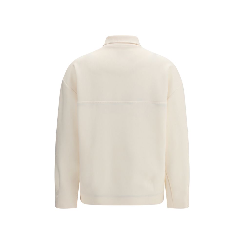 Beige Polyamide Shell Jacket