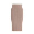 Multicolor Viscose Midi Skirt