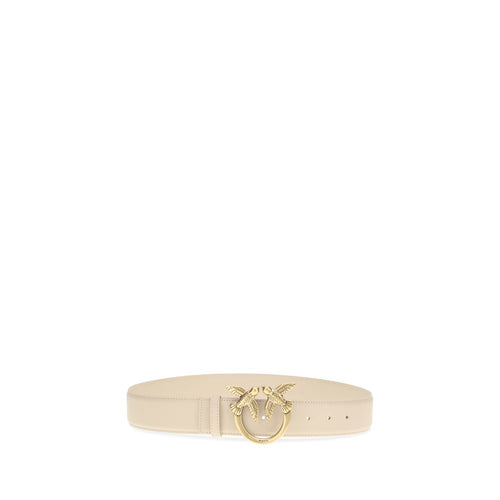 Beige Calf Leather Bos Taurus Regular Belt