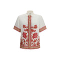 Multicolor Linen Shortsleeve Shirt