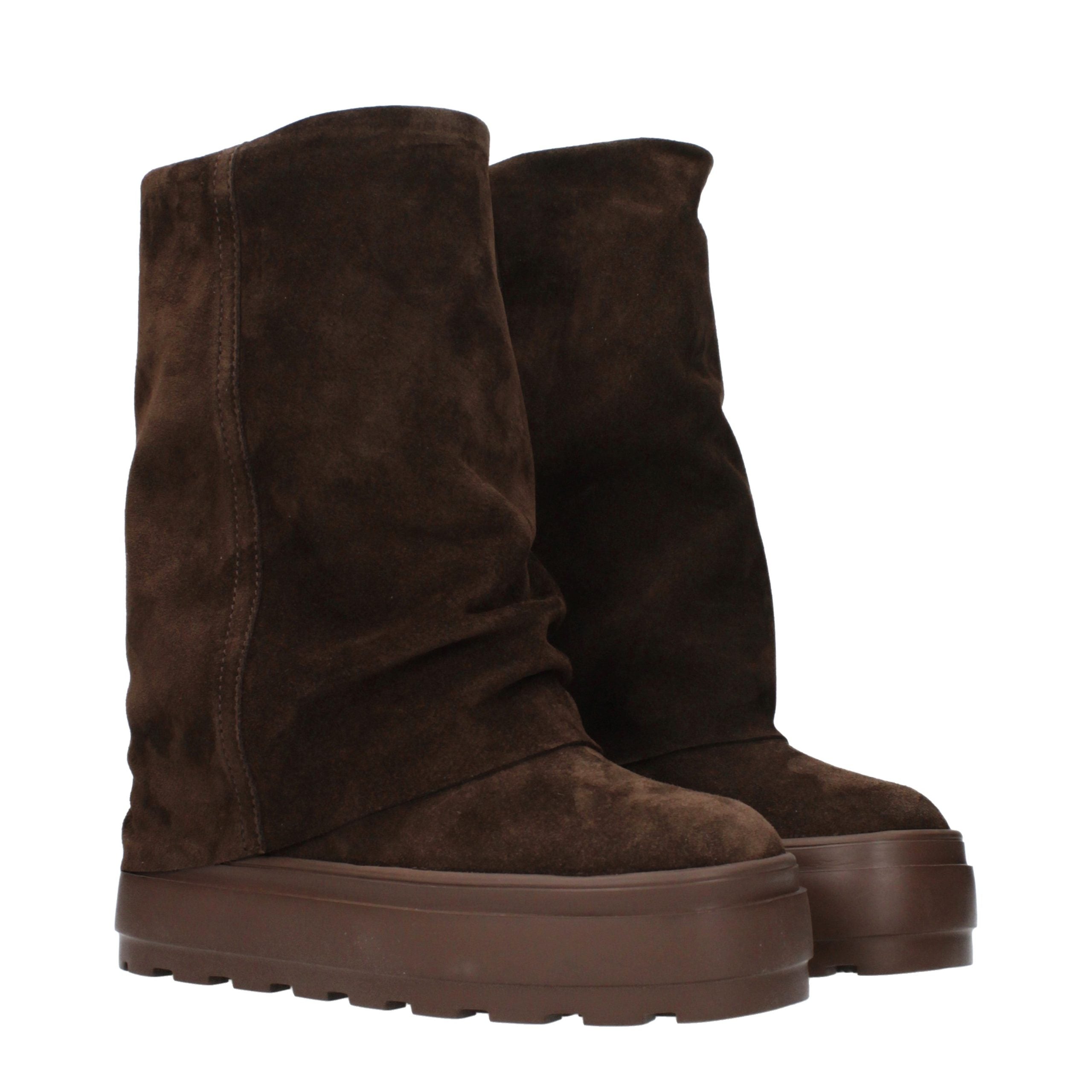 Brown Leather Ankle Boots