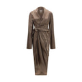 Brown Copper Casual Dress