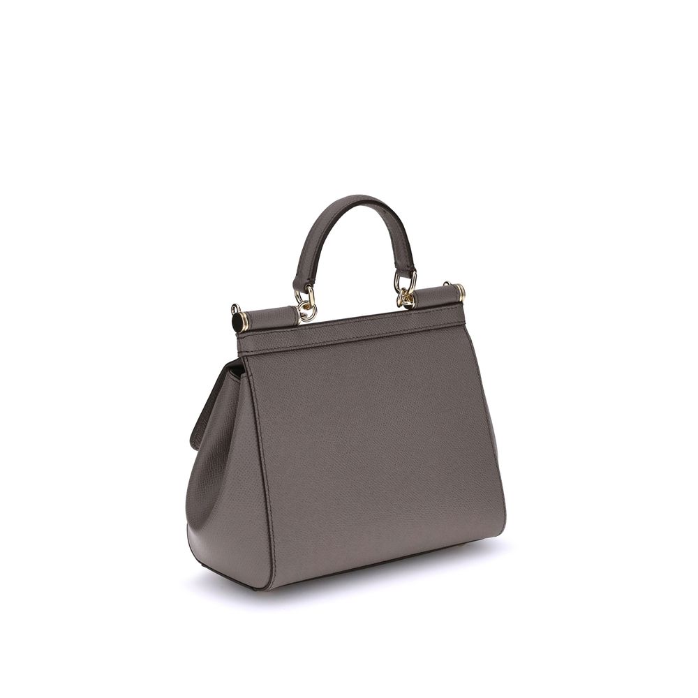 Gray Calf Leather Bos Taurus Handbag