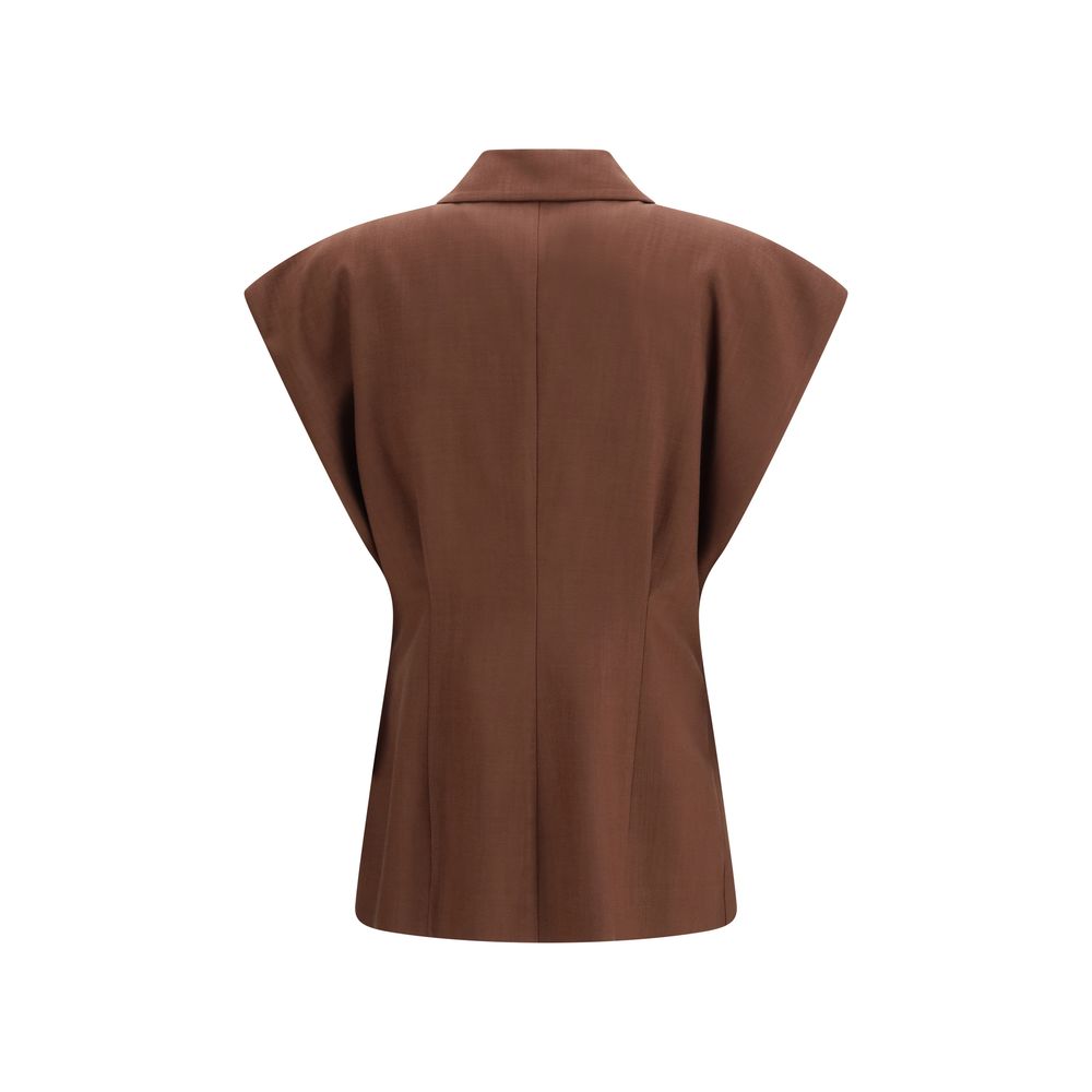 Brown Viscose Jacket