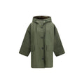Bicolor Cotton Trench Coat