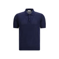 Blue Cotton Polo Shirt