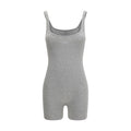 Gray Cotton Jumpsuit