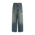 Blue Cotton Relaxed Fit Jeans