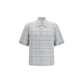 Blue Cotton Pattern Shirt