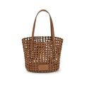 Brown Calf Leather Bos Taurus Backet Bag
