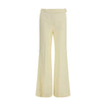 Beige Viscose Flared Pants