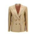 Beige Linen Blazer