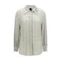 Gray Viscose Pattern Shirt