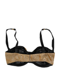 Gold Semi-Pad Underwire Balconette Bra Underwear