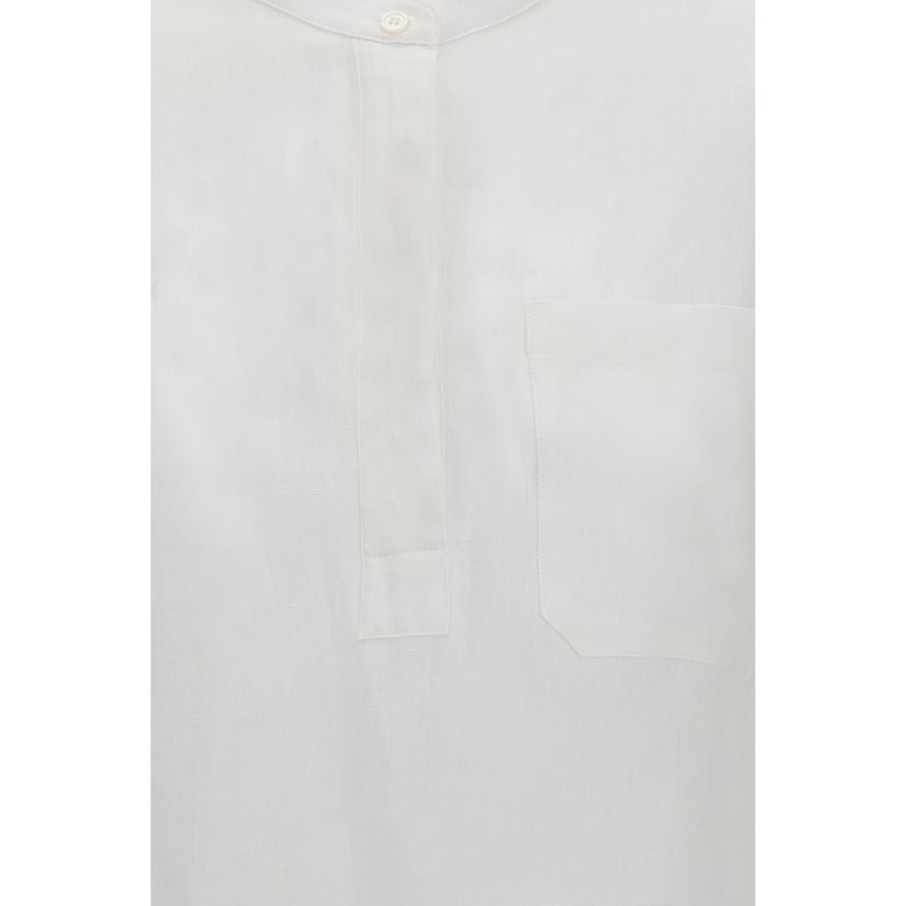 White Linen Dress Shirt