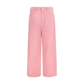 Multicolor Cotton Casual Pants