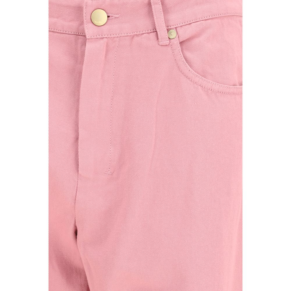 Multicolor Cotton Casual Pants