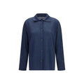 Blue Linen Cardigan