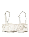 Off White Semi-Pad Underwire Balconette Bra Underwear