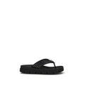 Brown Calf Leather Bos Taurus Flat Sandals