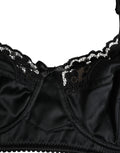 Black Semi-Pad Underwire Balconette Bra Underwear